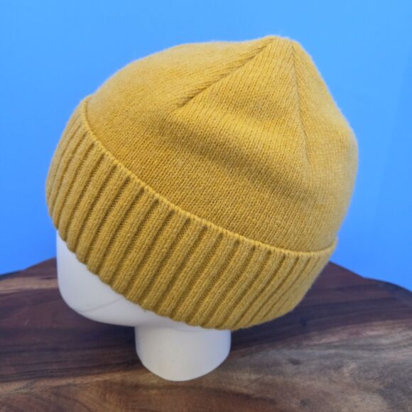 Patagonia Brodeo Beanie Hawk Gold Embroidered Sun Design Fitted OS - Picture 3 of 7